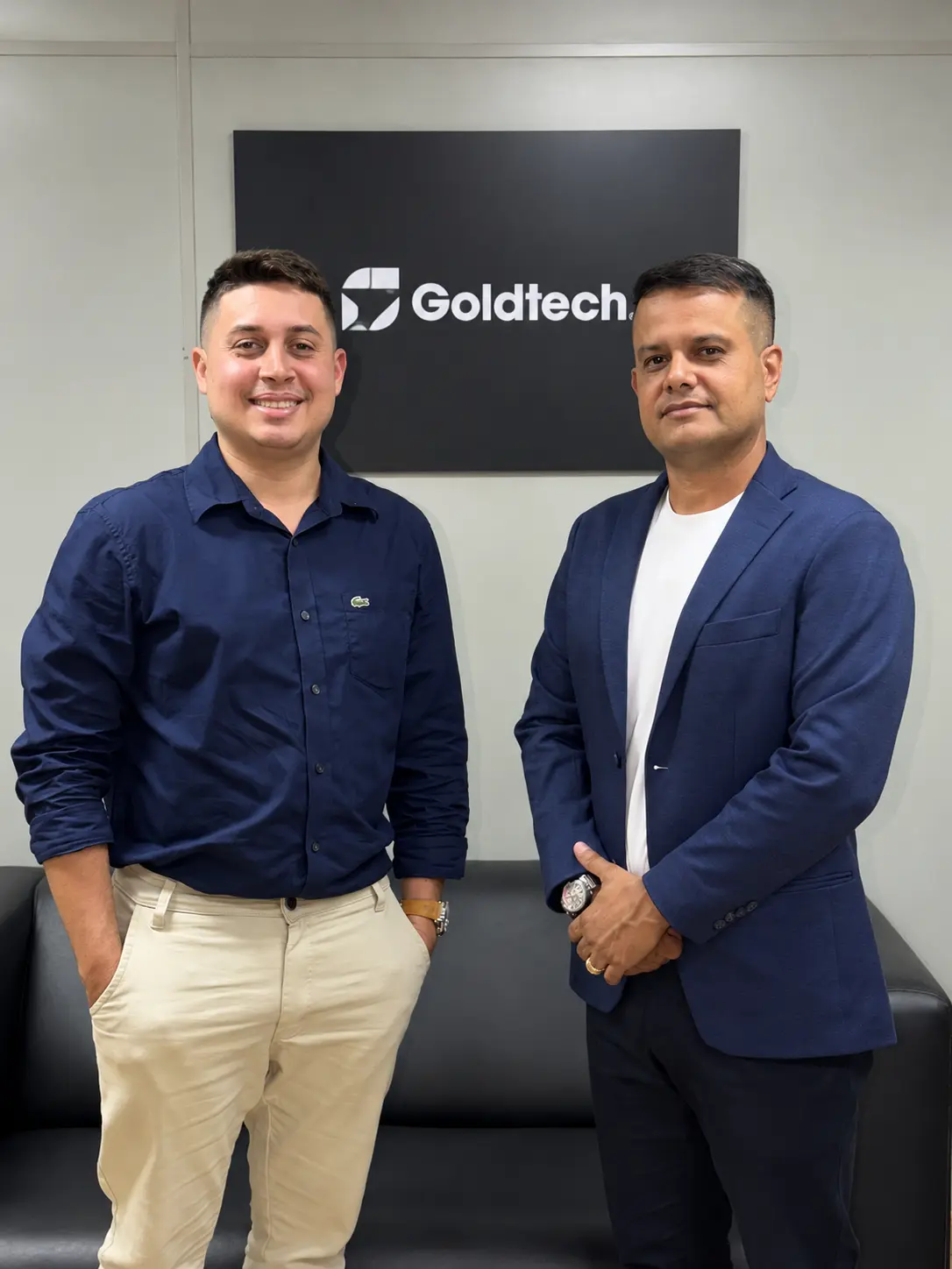 Técnico Goldtech em trabalho de campo